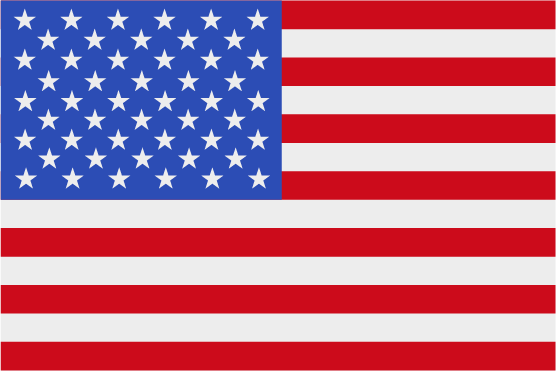 United States flag with red and white stripes and stars on a blue field.