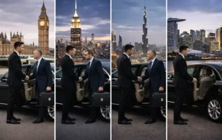 Professional chauffeur assisting business executives across multiple global cities including London, New York, Dubai, and Singapore.